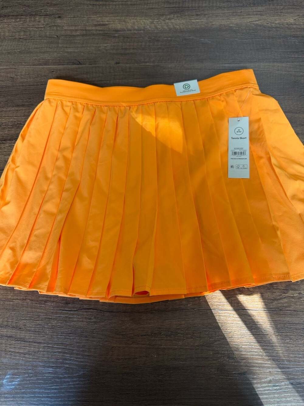 No Boundaries Tennis Skort Size M (8-10) Orange Pleated Athletic